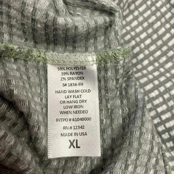 Anthropologie Coin 1804 Green Long Sleeve Top Size XL - Picture 8 of 9